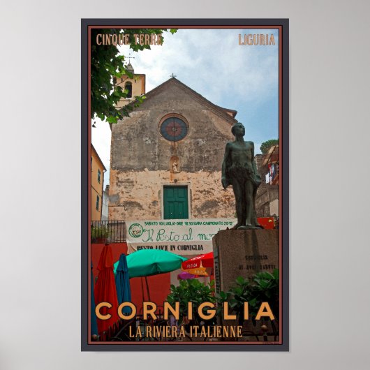 Poster Cinque Terre - Corniglia (Devant)