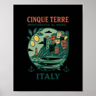 Poster Cinque Terre Italie Souvenir Monterosso Al Mare Tr
