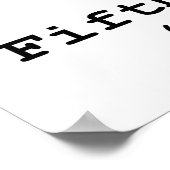 Poster Cinquième amendement à la Constitution des États-U (Coin)