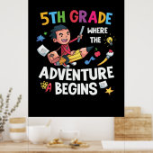 Poster Cinquième Année Où Commence L'Aventure (Cuisine)