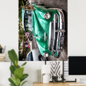 Poster Circa 1951 Chevrolet, Stationwagon de luxe en vert (Bureau à domicile)