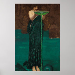 Poster Circe Invidiosa (1892) par John William Waterhouse
