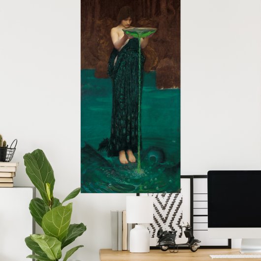 Poster Circe Invidiosa by Waterhouse (Bureau à domicile)