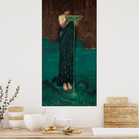 Poster Circe Invidiosa by Waterhouse (Cuisine)