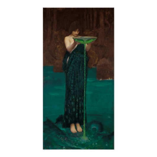 Poster Circe Invidiosa par John William Waterhouse (Devant)