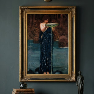 Poster Circe Invidiosa vintage de John William Waterhouse