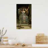 Poster Circe Offering the Cup to Ulysses par JW Waterhous (Cuisine)