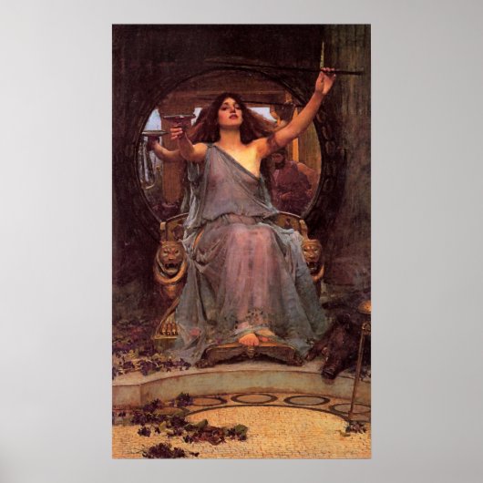 poster "Circe Offing the Cup to Odysseus" (Voorkant)
