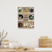 Poster Circle Pics Vision Board (Cuisine)