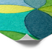 Poster Circle Stars Hand Painted Artist Pattern Print (Coin)