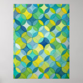Poster Circle Stars Hand Painted Artist Pattern Print (Devant)