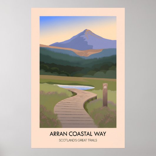 Poster Circuit côtier d'Arran - Les Grandes Randonnées d' (Devant)