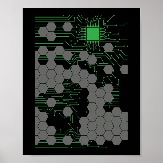 Poster Circuit électronique (Devant)
