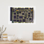 Poster circuit électronique (Cuisine)