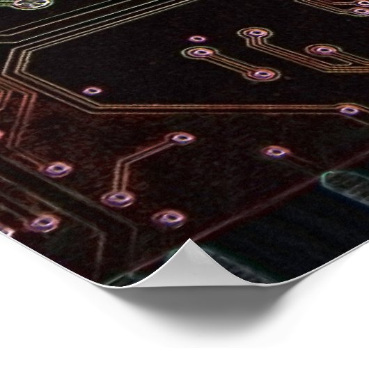 Poster circuit électronique (Coin)