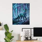 Poster Circuit Fox Forêt Néon (Bureau à domicile)