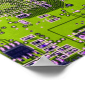 Poster Circuit imprimé circuit imprimé circuit imprimé ca (Coin)