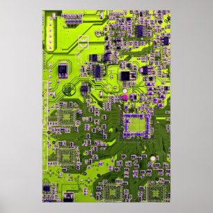 Poster Circuit imprimé circuit imprimé circuit imprimé ca