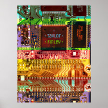 Circuit imprimé cool électronique d'informatique P