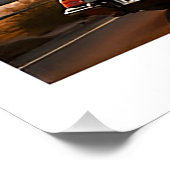 Poster Circuit Sunset Luxueux Graphique de Road Trip (Coin)