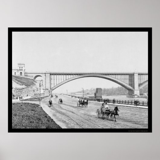 Poster Circuit Washington Bridge Harlem River 1905 (Devant)
