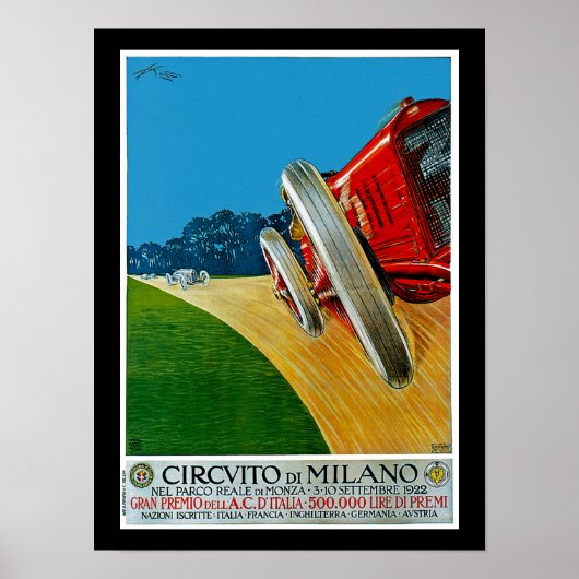 Poster Circuito Di Milano (Devant)