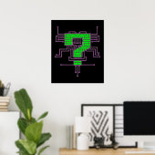 Poster Circuits de points d'interrogation (Bureau à domicile)