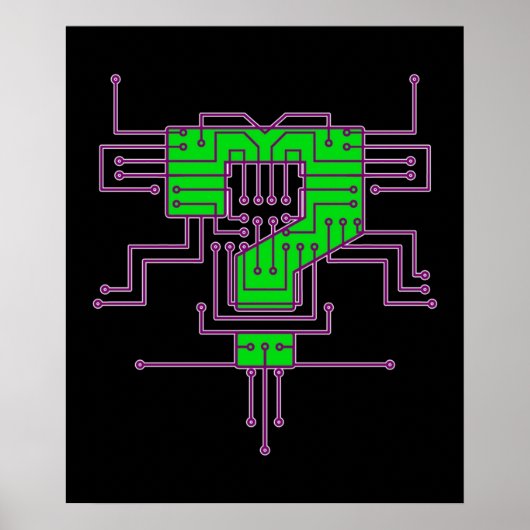 Poster Circuits de points d'interrogation (Devant)
