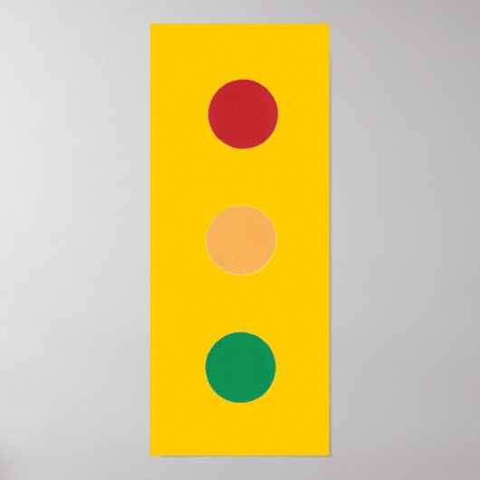 Poster Circuits des couleurs du feu de circulation Affich (Devant)