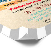 Poster Circulaire à thème pour camion à feu mignon (Coin)