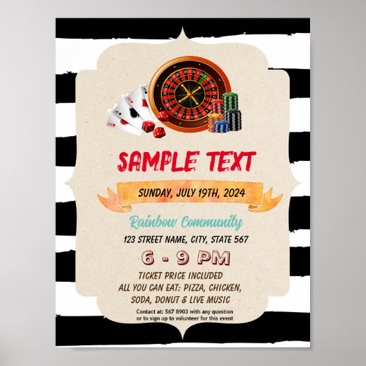 Poster Circulaire casino (Devant)