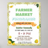 Poster Circulaire de l'école de citron modifiable (Devant)