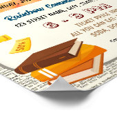 Poster Circulaire d'événements de vente de livre de coupo (Coin)