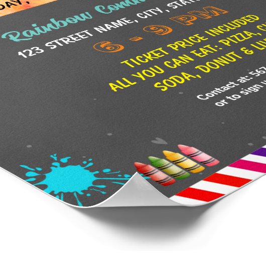 Poster Circulaire Editable Open House (Coin)