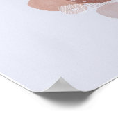 Poster Circulaire Organique Simple Boho Dessins Boho Chic (Coin)