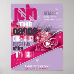 Poster Circulaire promotionnelle Club et Danse