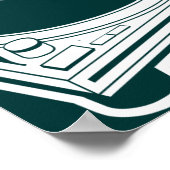 Poster Cire Old School / Platine (Coin)