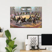 Poster Cirque Grand Finale, Cirque 1872. (Bureau à domicile)