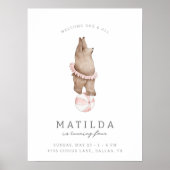 Poster Cirque Ours Moderne pour enfants | Accueil Filles  (Devant)