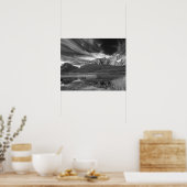 Poster Cirrus nuages au-dessus du lac Waterfowl, Banff (Cuisine)