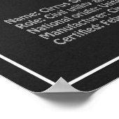 Poster Cirrus SR22T - Plans de dessin du plan d'avion PD (Coin)