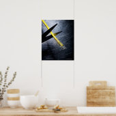 Poster Ciseaux coupant câble de connexion Ethernet (Cuisine)