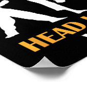 Poster Ciseaux de papier rocheux Tête Kick I Win Yellow K (Coin)