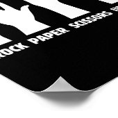 Poster Ciseaux de roche papier - Boxe à découpe supérieur (Coin)