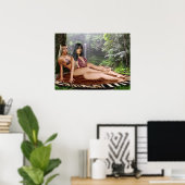 POSTER CISEAUX DE TARZANA LUANA #4 (Bureau à domicile)