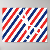 Poster Ciseaux en barbier (Devant)