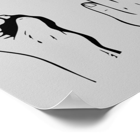 Poster Ciseaux Papier Rocher (Coin)