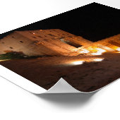 Poster Citadelle d'Alep la nuit (Coin)