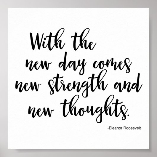 Poster Citant Eleanor Roosevelt (Devant)