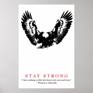 Poster Citation 2ÈME GUERRE MONDIALE de Pop Art Eagle par